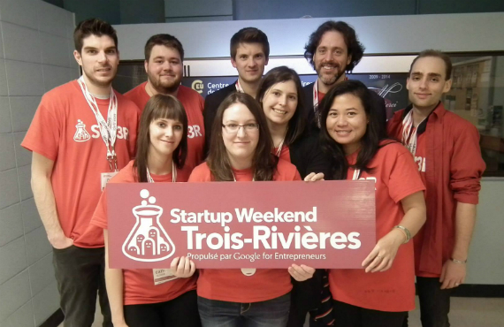 Les membres du comité organisateur du Startup Weekend de Trois-Rivières.