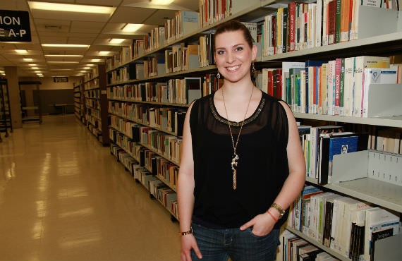 Sarah Bryninx, étudiante au doctorat en psychologie de l'UQTR. (Photo Annie Brien)