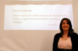 Annie Dubeau a soutenu sa thèse en sciences de l’éducation
