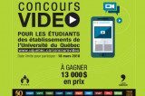 5e Concours vidéo pour les étudiants des établissements de l’Université du Québec
