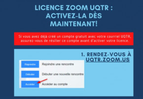 Activez votre licence Zoom UQTR dès maintenant!