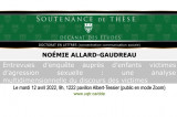 Soutenance de thèse de Noémie Allard-Gaudreau