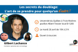 Le doublage et son double : Une causerie interactive sur le doublage au Québec