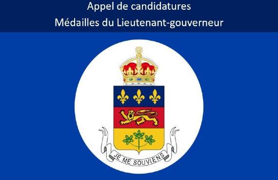 Appel de candidatures Médailles du Lieutenant-gouverneur 2024