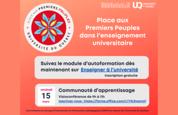 Faire une meilleure place aux Premiers Peuples dans l’enseignement universitaire | Offre de formation et d’accompagnement