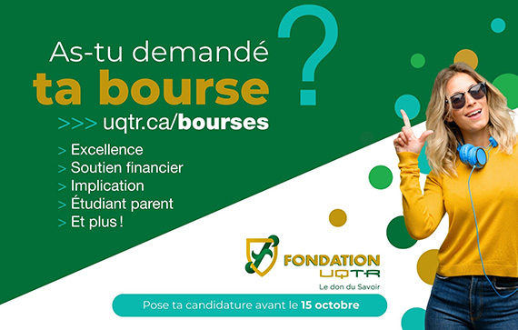 Tu as jusqu’au 15 octobre pour faire une demande de bourses!