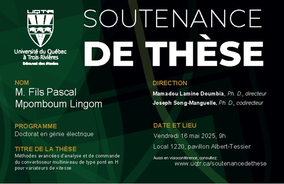 Soutenance de thèse de Fils Pascal Mpomboum Lingom