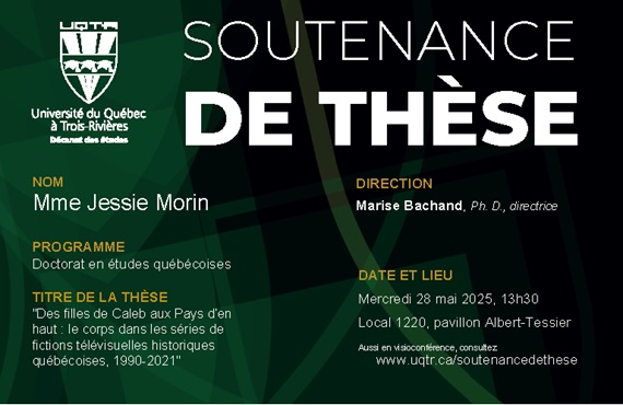 Soutenance de thèse de Jessie Morin