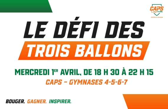 Le CAPS Léopold-Gagnon lance la première édition du Défi des trois ballons!