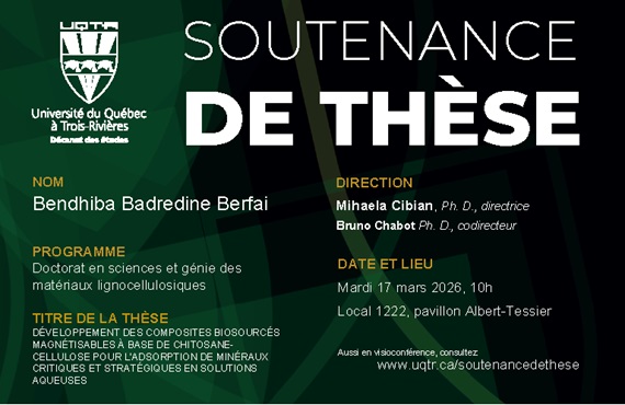 Soutenance de Bendhiba Badredine Berfai