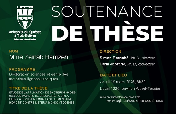 Soutenance de thèse de Zeinab Hamzeh