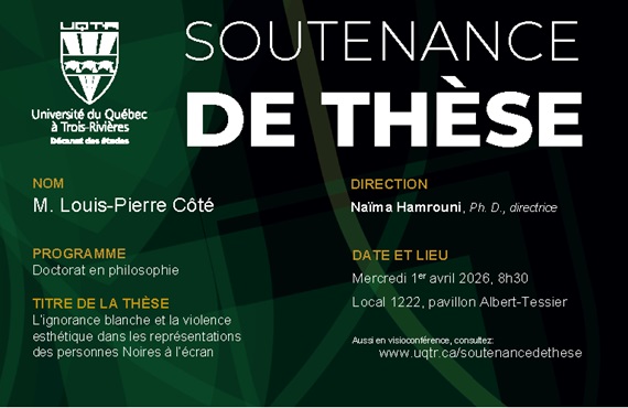 Soutenance de thèse de Louis-Pierre Côté