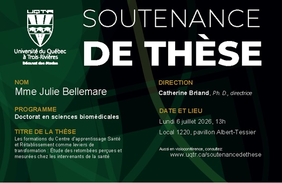 Soutenance de thèse de Julie Bellemare