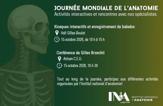 Le 15 octobre, plongez dans l’univers de l’anatomie à l’UQTR