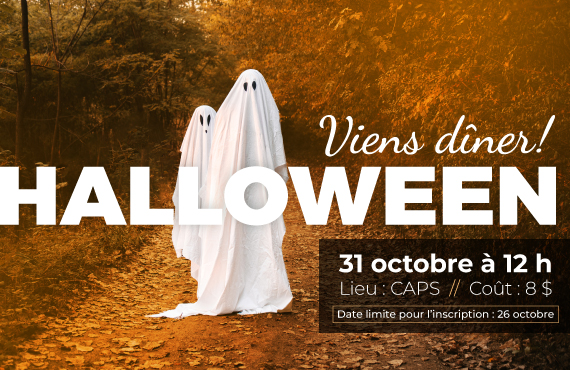 Participez au dîner d’Halloween 2026!